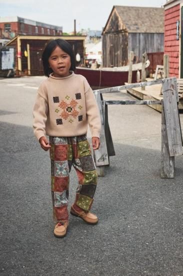 Misha and Puff Camp Pant - Chili Spice Cross Stitch - LILY