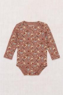 <img class='new_mark_img1' src='https://img.shop-pro.jp/img/new/icons14.gif' style='border:none;display:inline;margin:0px;padding:0px;width:auto;' />Misha and Puff Baby Long Sleeve Lap Onesie - Mousse Circus