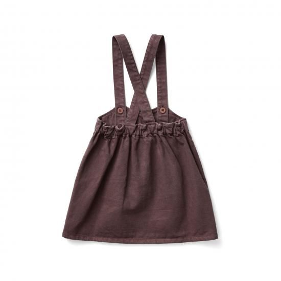 スカート soor ploom Minnie Pinafore 5y SOOR PLOOM Minnie Pinafore, Prune - LILY SOURIRE 子供服