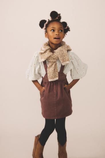 SOOR PLOOM Minnie Pinafore, Prune - LILY SOURIRE 子供服