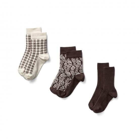 SOOR PLOOM Mixed Sock Set, Prune - LILY SOURIRE