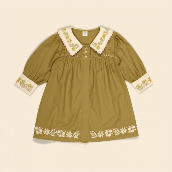 Apolina Bette Dress - Dried Moss - LILY SOURIRE インポート