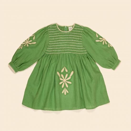 a*i様 apolina Cece Dress Folk Calico 3-5y Cotton woven embroidered