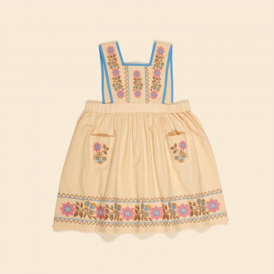 Apolina Agnes Pinafore ワンピース 체크앤도트