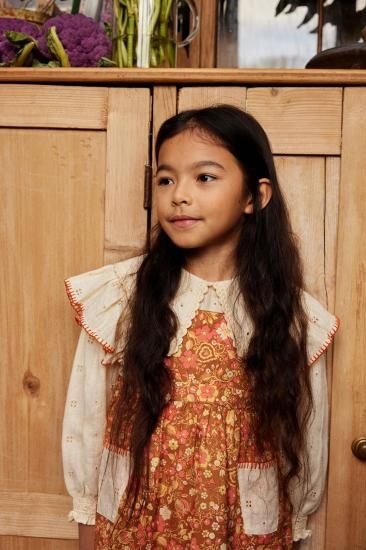 Apolina　Agnes Pinafore 　5-7y 체크앤도트