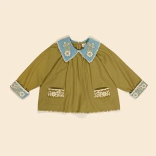 <img class='new_mark_img1' src='https://img.shop-pro.jp/img/new/icons14.gif' style='border:none;display:inline;margin:0px;padding:0px;width:auto;' />Apolina Myra Blouse - Dried Moss