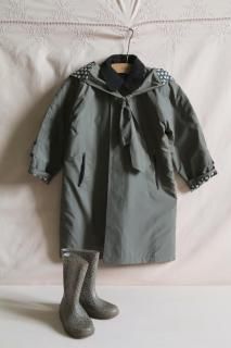 <img class='new_mark_img1' src='https://img.shop-pro.jp/img/new/icons14.gif' style='border:none;display:inline;margin:0px;padding:0px;width:auto;' />Bonjour Trench coat khaki green waterproof fabric