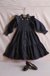<img class='new_mark_img1' src='https://img.shop-pro.jp/img/new/icons14.gif' style='border:none;display:inline;margin:0px;padding:0px;width:auto;' />Bonjour Ibiza dress black denim