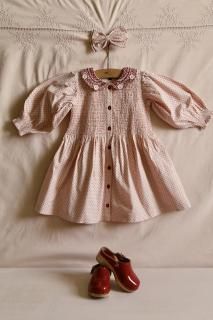 <img class='new_mark_img1' src='https://img.shop-pro.jp/img/new/icons14.gif' style='border:none;display:inline;margin:0px;padding:0px;width:auto;' />Bonjour TTunique with hair clip pink dot print