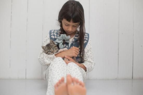 SOOR PLOOM Squares Smock - Bottle - LILY SOURIRE 子供服セレクト