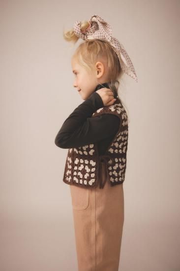SOOR PLOOM Squares Smock - Prune - LILY SOURIRE 子供服