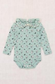 <img class='new_mark_img1' src='https://img.shop-pro.jp/img/new/icons14.gif' style='border:none;display:inline;margin:0px;padding:0px;width:auto;' />Misha and Puff Baby Pattie Onesie - Sage Cat & Mouse
