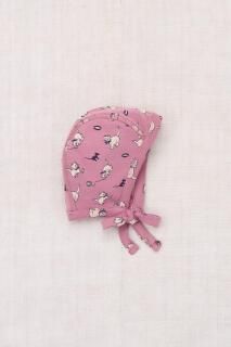 <img class='new_mark_img1' src='https://img.shop-pro.jp/img/new/icons14.gif' style='border:none;display:inline;margin:0px;padding:0px;width:auto;' />Misha and Puff Baby Pima Bonnet - Antique Rose Cat & Mouse