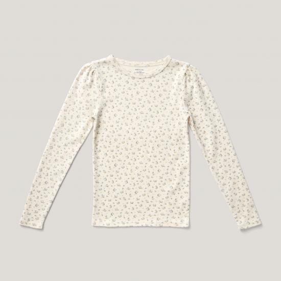 <img class='new_mark_img1' src='https://img.shop-pro.jp/img/new/icons14.gif' style='border:none;display:inline;margin:0px;padding:0px;width:auto;' />SOOR PLOOM Pouf Tee, Calico Print Pointelle, Oasis