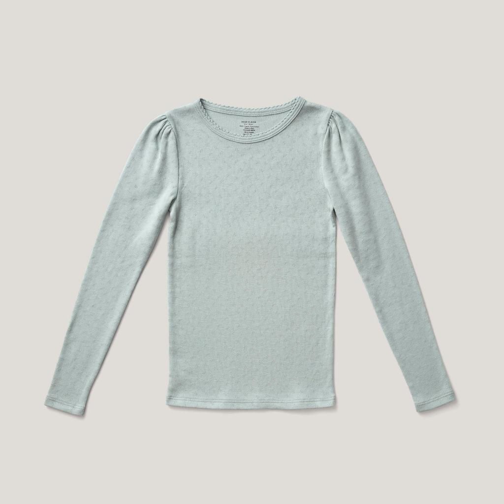 SOOR PLOOM Pouf Tee, Oasis Pointelle - LILY SOURIRE 子供服
