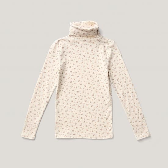 <img class='new_mark_img1' src='https://img.shop-pro.jp/img/new/icons14.gif' style='border:none;display:inline;margin:0px;padding:0px;width:auto;' />SOOR PLOOM Snap Turtleneck, Calico Print Pointelle, Rosewood
