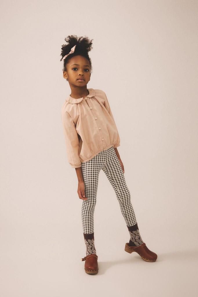 SOOR PLOOM Stretch Legging, Gingham Print, Shale - LILY SOURIRE