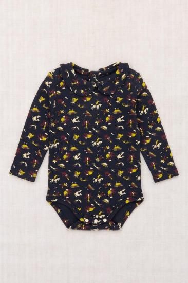 <img class='new_mark_img1' src='https://img.shop-pro.jp/img/new/icons14.gif' style='border:none;display:inline;margin:0px;padding:0px;width:auto;' />Misha and Puff Baby Petit Collar Onesie - Ink Circus