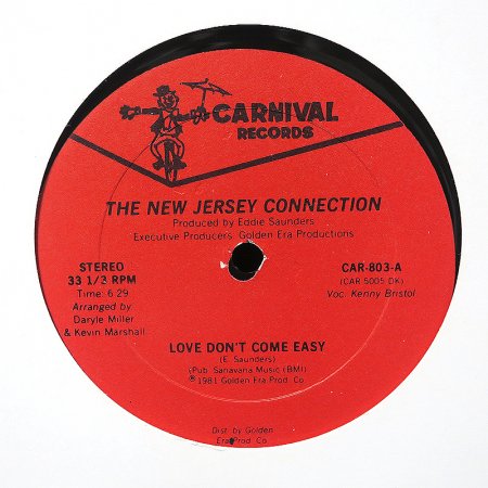 The New Jersey Connection / Love Don't Come Easy (12" Single) - silencia  music store