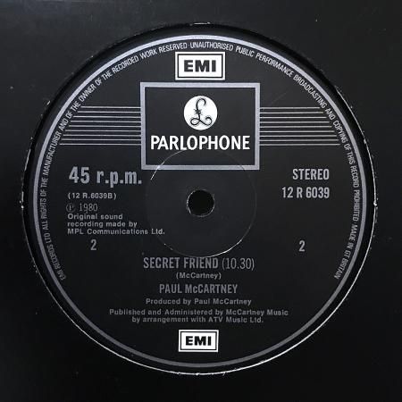 Paul McCartney / Temporary Secretary (12