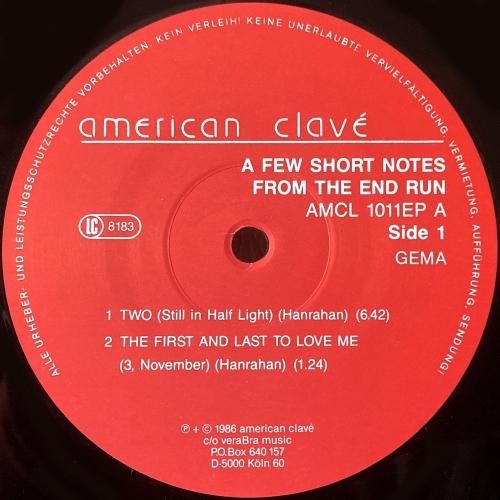 Kip Hanrahan / A Few Short Notes From The End Run - silencia