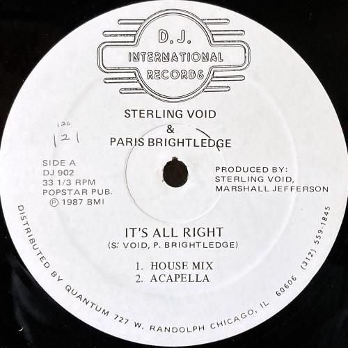 Sterling Void & Paris Brightledge / It's All Right (12EP