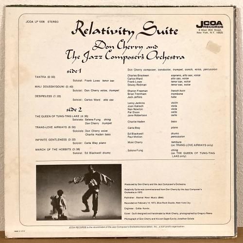 その他 LP Don Cherry Relativity Suite PA7069 JCOA /00260 Relativity Suite - Wikipedia