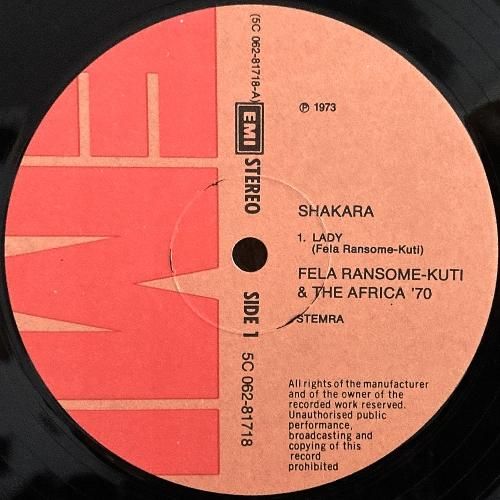 Fela Ransome-Kuti & The Africa '70 / Shakara (LP) - silencia music