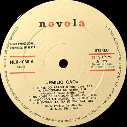 Emilio Cao / Fonte Do Arano (LP) - silencia music store