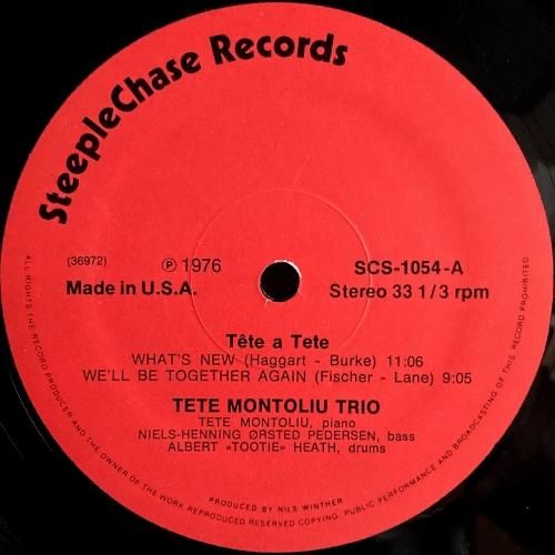 Tete Montoliu Trio / Tete A Tete (LP) - silencia music store