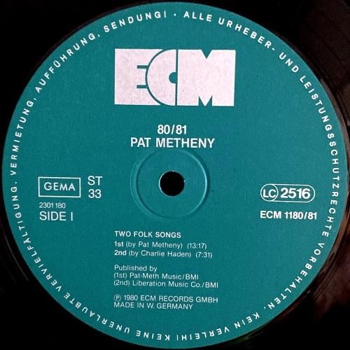 Pat Metheny / 80/81 (2LP) - silencia music store