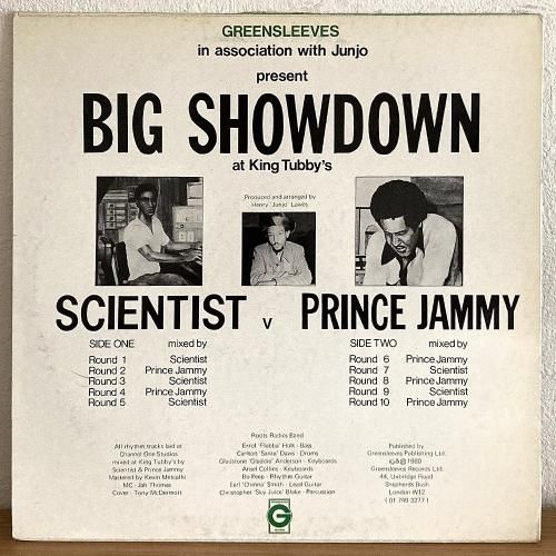 英LP Scientist, Prince Jammy Big Showdown GREL10 Greensleeves Records /00260 Scientist Vs. Prince Jammy – Big Showdown – Vinyl (LP, Album