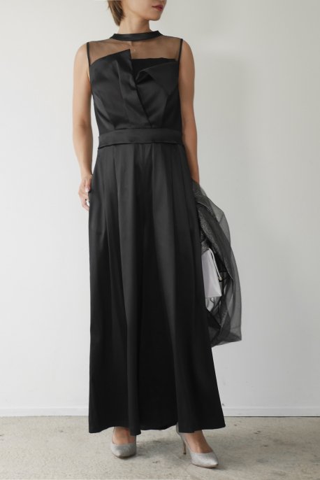 matte satin pants dress - Myshawty公式ドレス通販サイト