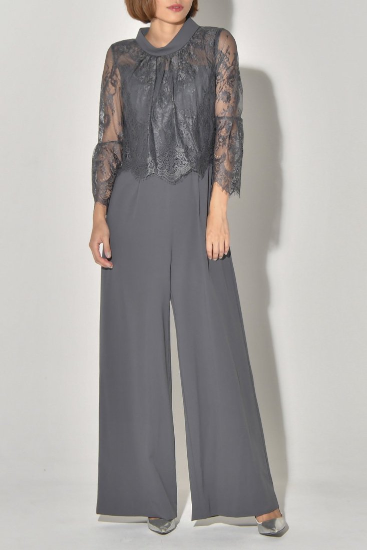 hight neck lace pants dress - Myshawty公式ドレス通販サイト