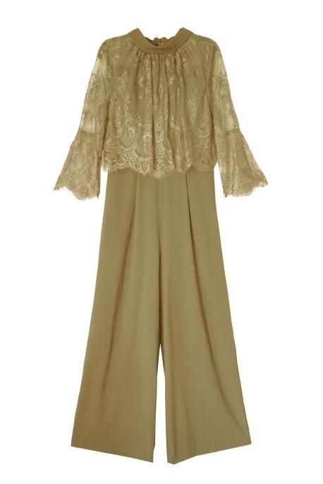 hight neck lace pants dress - Myshawty公式ドレス通販サイト hight neck lace pants dress - Myshawty公式ドレス通販サイト