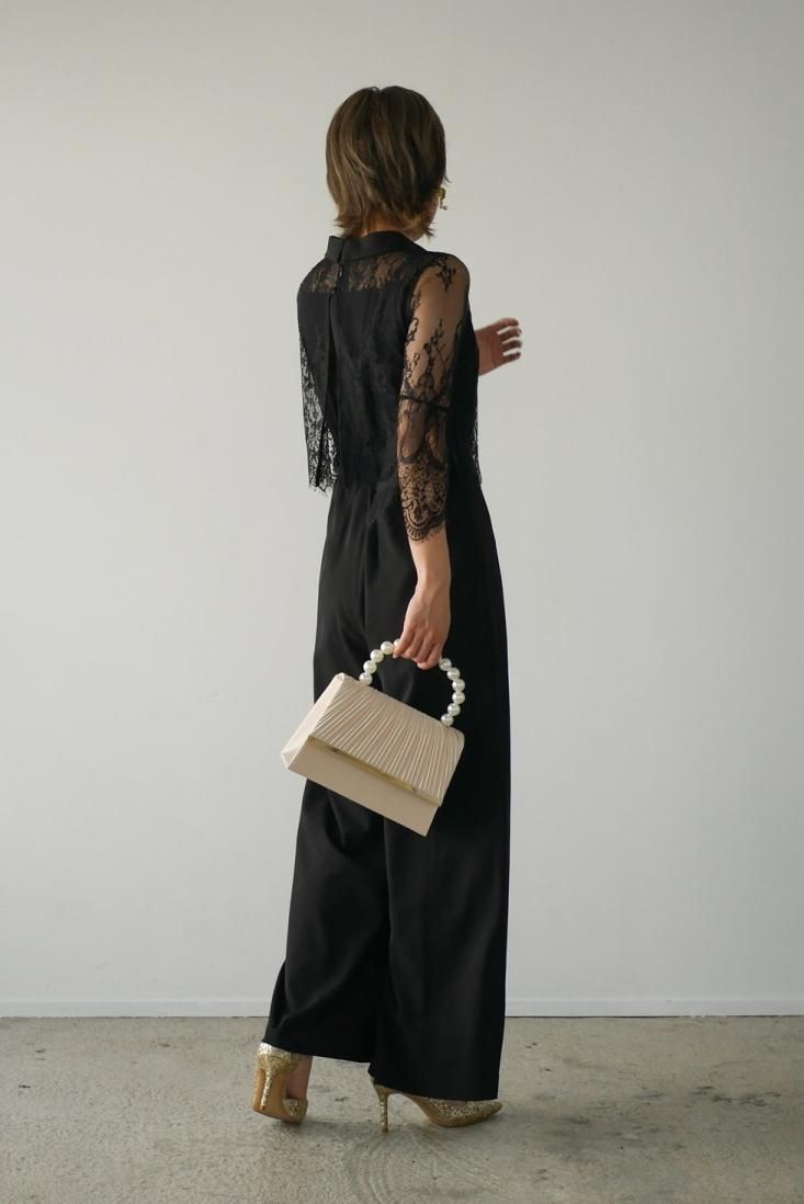 hight neck lace pants dress - Myshawty公式ドレス通販サイト hight neck lace pants dress - Myshawty公式ドレス通販サイト