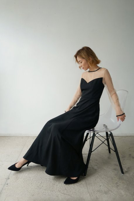 gisele sheer day dress - Myshawty公式ドレス通販サイト