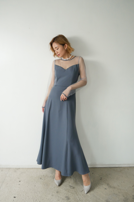 gisele sheer day dress - Myshawty公式ドレス通販サイト