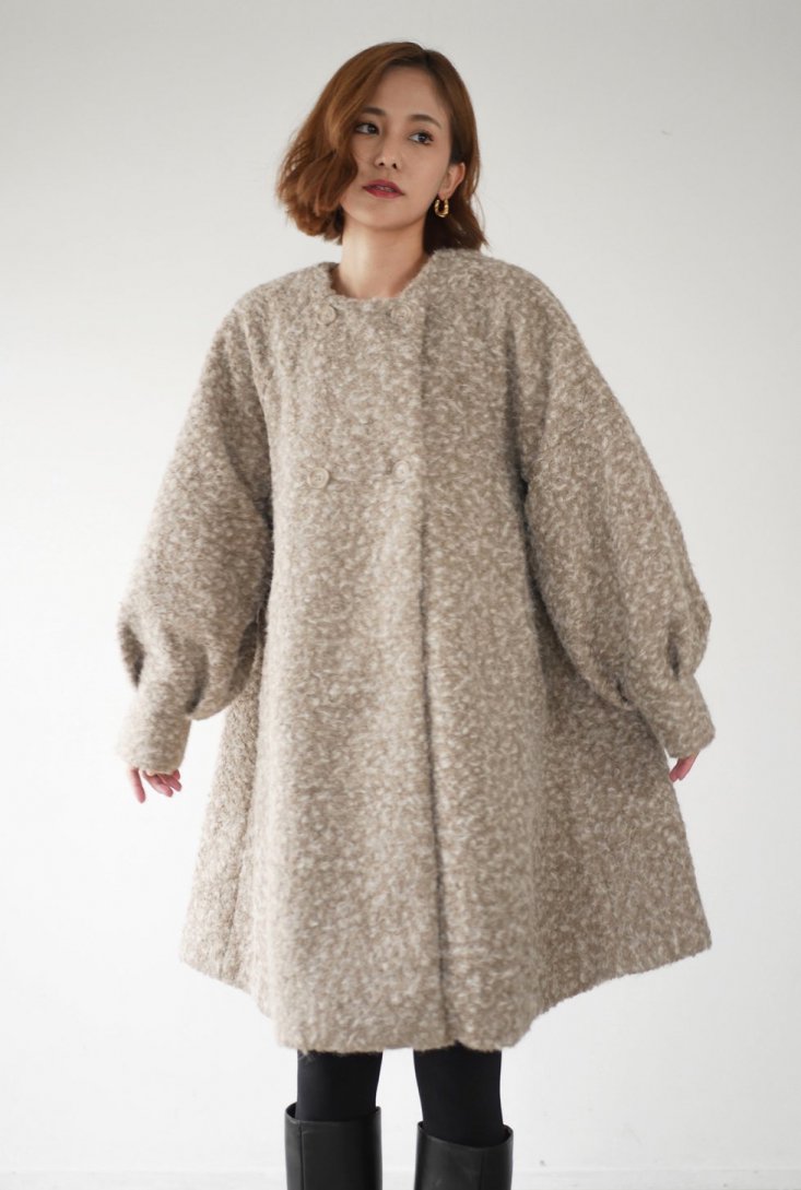 予約商品】flare fur middle coat - Myshawty公式ドレス通販サイト