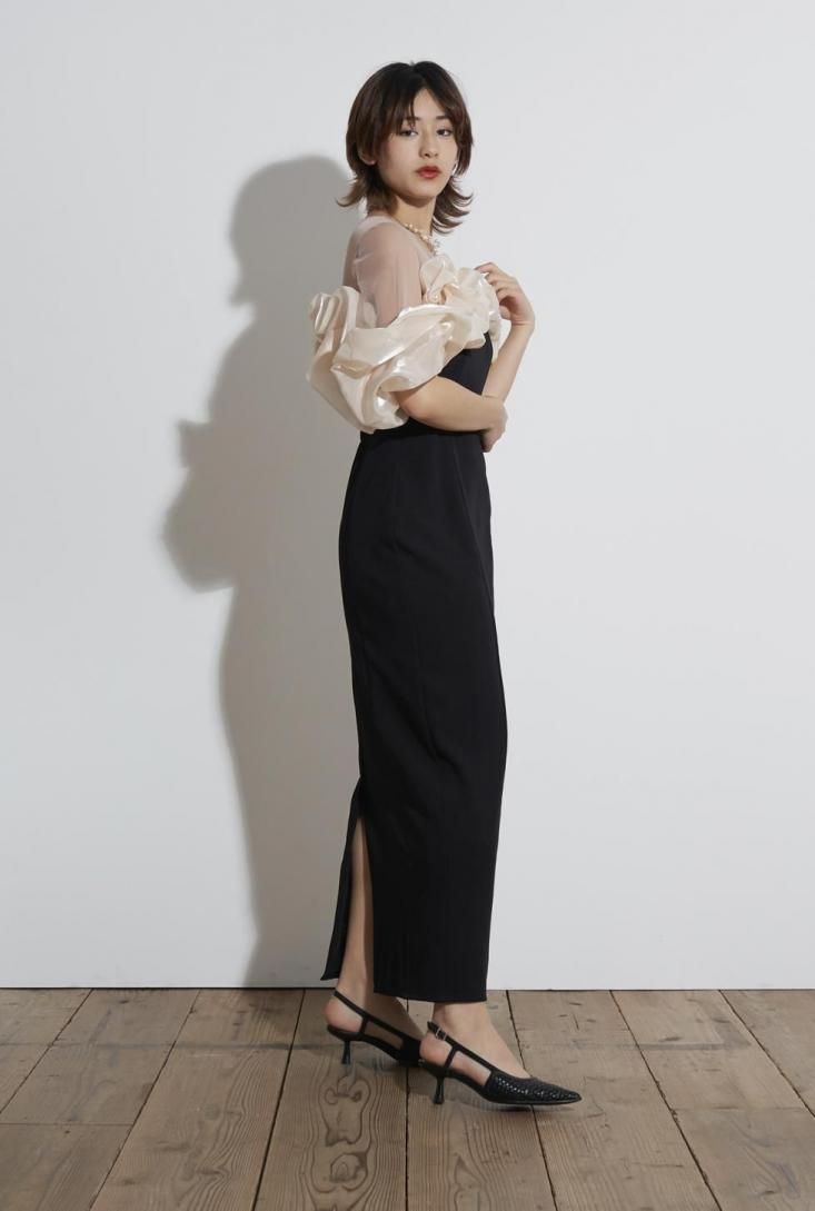 日本最大のブランド 一部予約商品】volume raffle dress - Myshawty公式ドレス通販サイト スーツ・フォーマル・ドレス