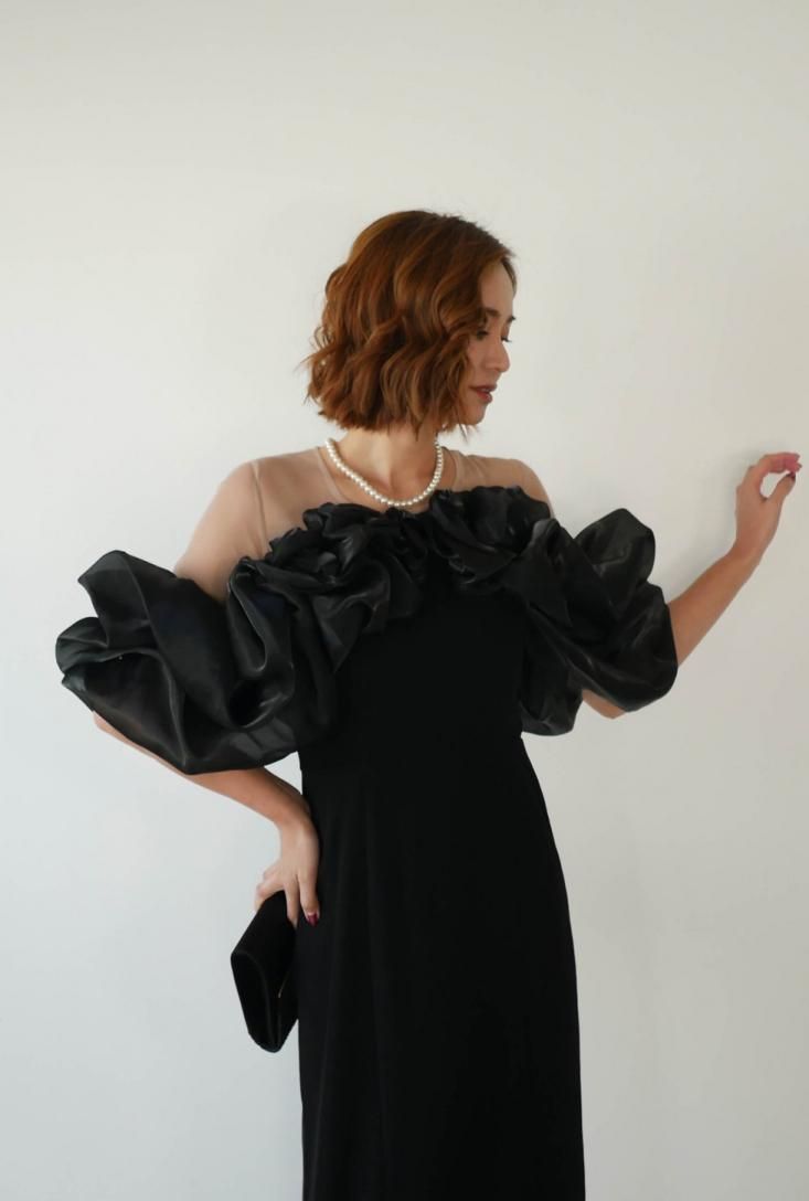 一部予約商品】volume raffle dress - Myshawty公式ドレス通販サイト