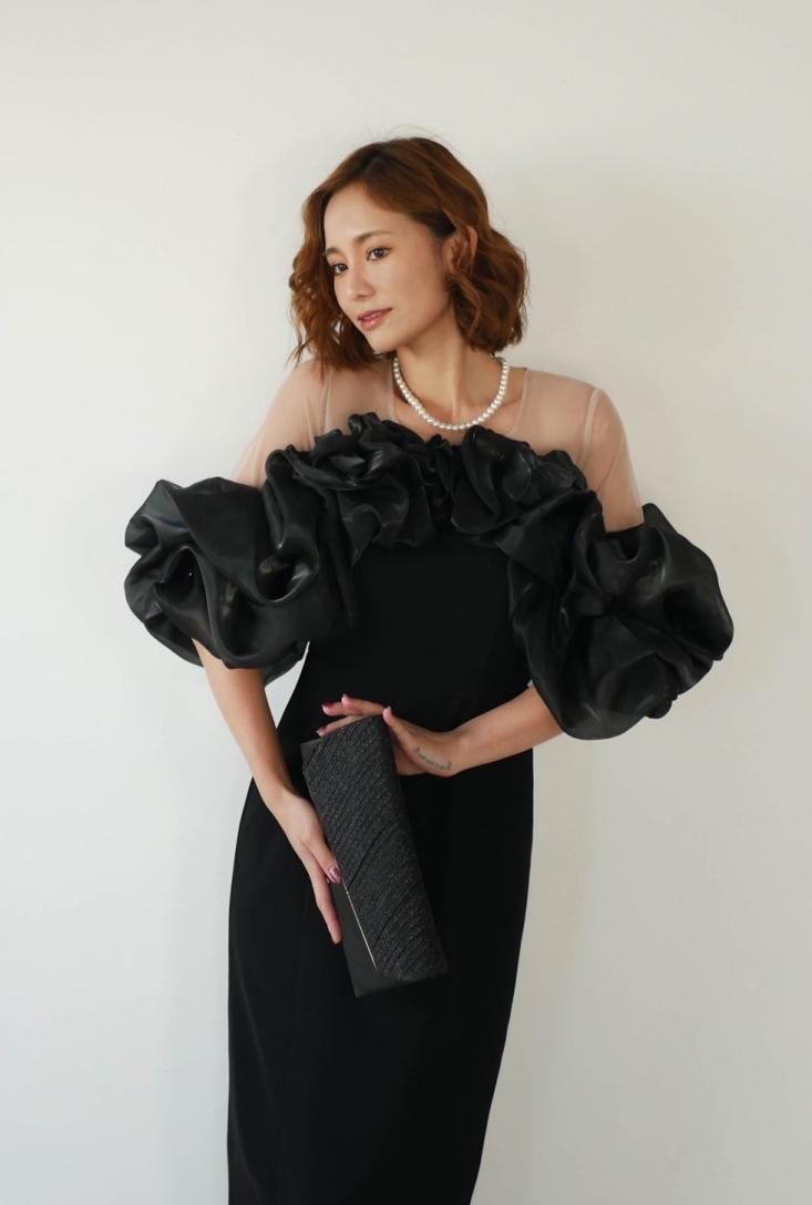 一部予約商品】volume raffle dress - Myshawty公式ドレス通販サイト