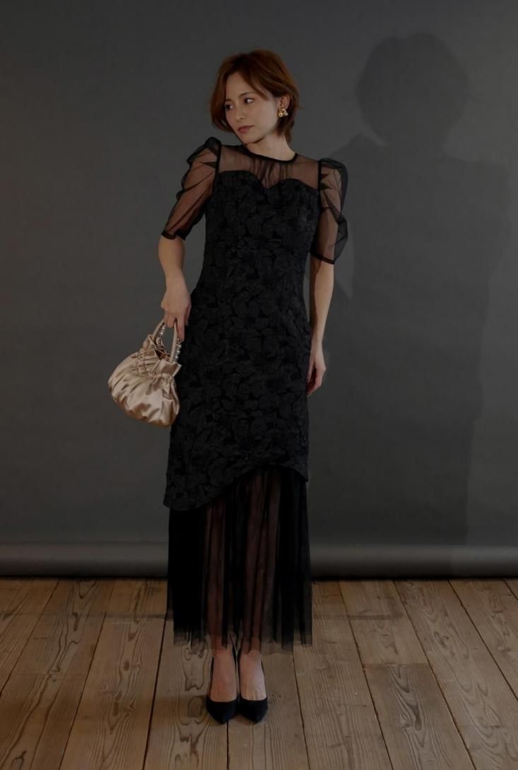 Hawaii様リクエスト M&S Empress Grey&SHORBREAD 予約商品】jaqurd doking dress - Myshawty公式ドレス通販サイト