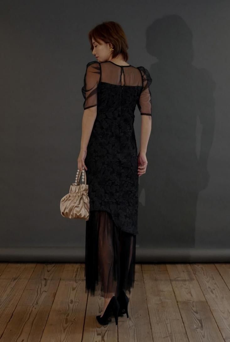 ☆とい☆さん専用SHEER DRESS 予約商品】jaqurd doking dress - Myshawty公式ドレス通販サイト