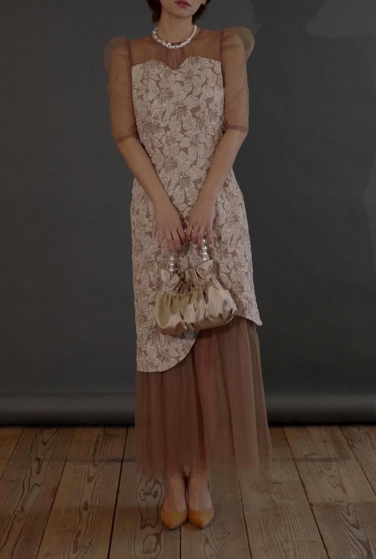 予約商品】jaqurd doking dress - Myshawty公式ドレス通販サイト
