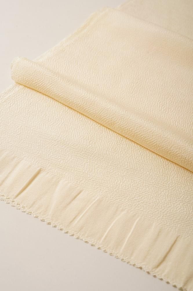 丹後ちりめん帯揚げ<br>淡月