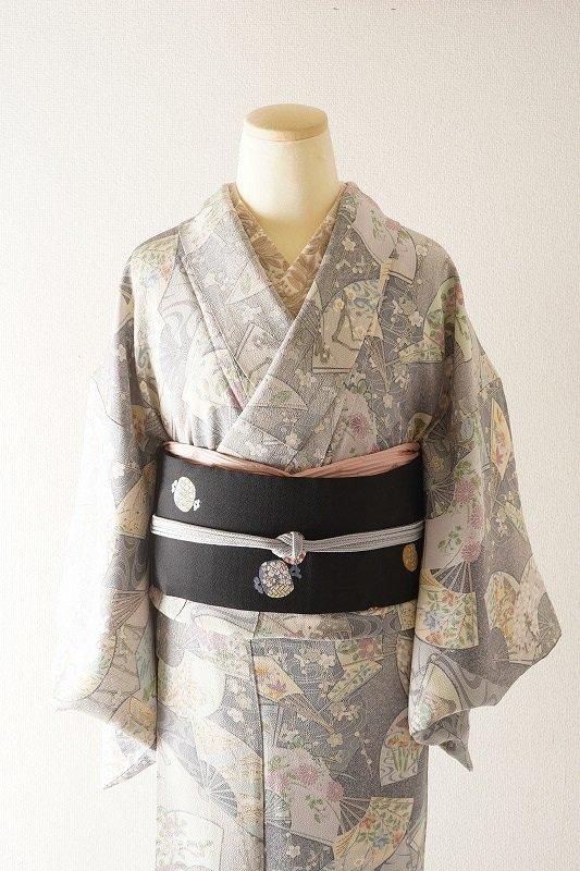 ZY-595 名古屋帯 市松文様 格子柄 打ち出の小槌 正絹 高級 名品 ZY-595 名古屋帯 市松文様 格子柄 打ち出の小槌 正絹 高級 名品