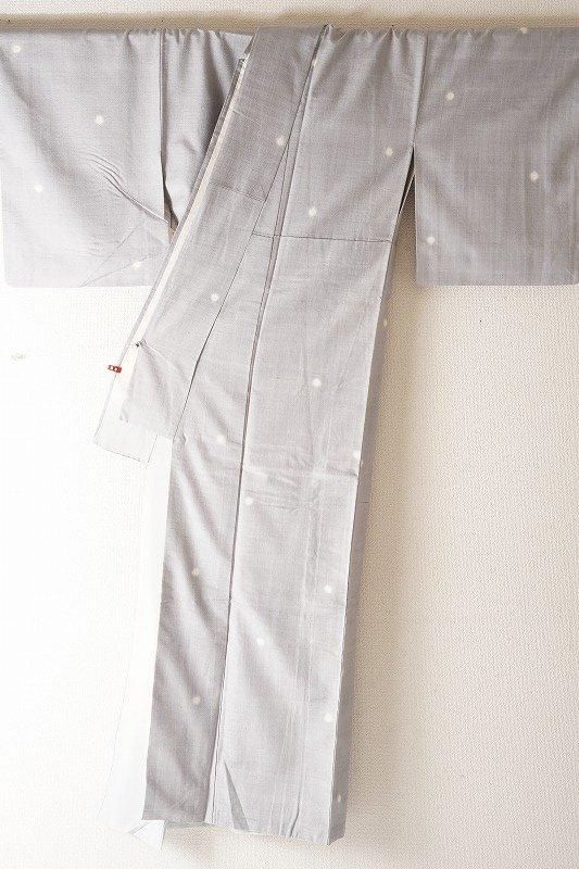 暁鼠色に蛍ぼかしの紬 - いちりん｜暮らしに寄り添うふだん着物