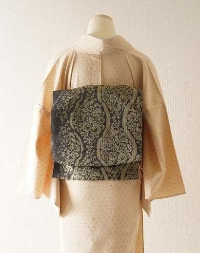 花つづみ＊鼓 刺繍 房 紐 牡丹 椿 桜 橘 繻子 黒 アンティーク