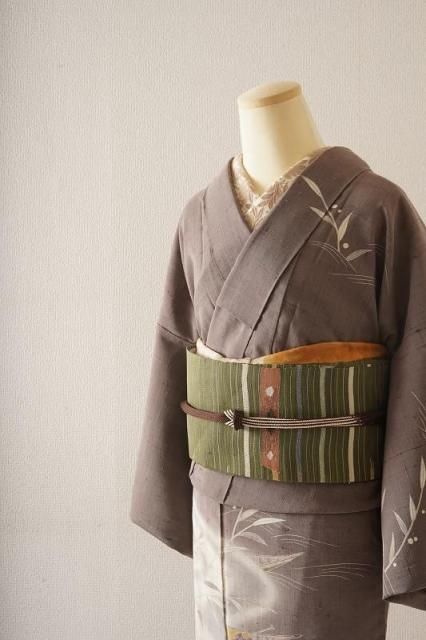 小紋　単衣　紬　菱模様　変わり市松　着物　092a p 小紋 単衣 紬 菱模様 変わり市松 着物 092a p 小紋・紬 - いちりん｜